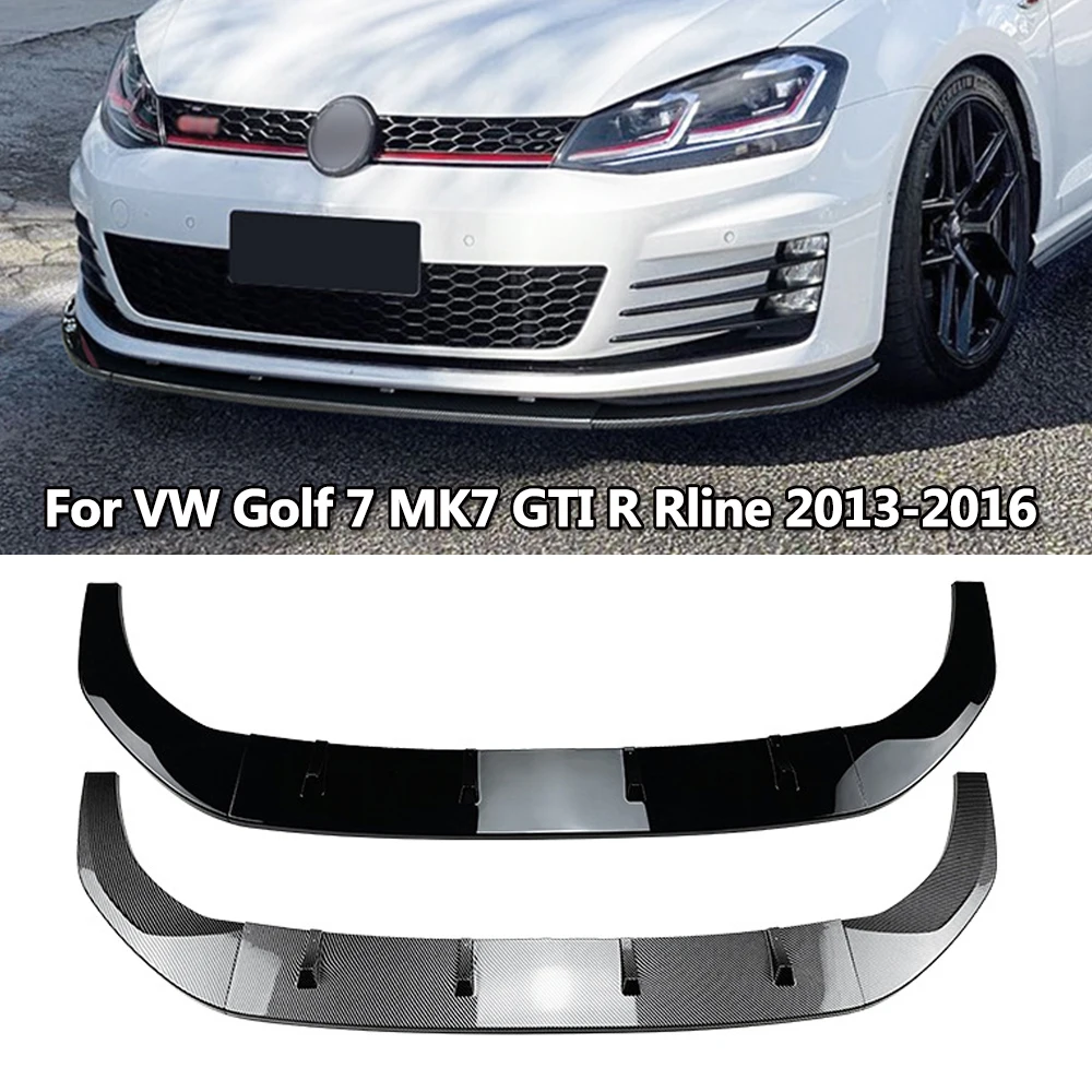 

Front Bumper Lip Splitter Diffuser For VW Golf 7 MK7 GTI R Rline 2013-2016 Body Kit Spoiler Bumper Guard Protector Accessories