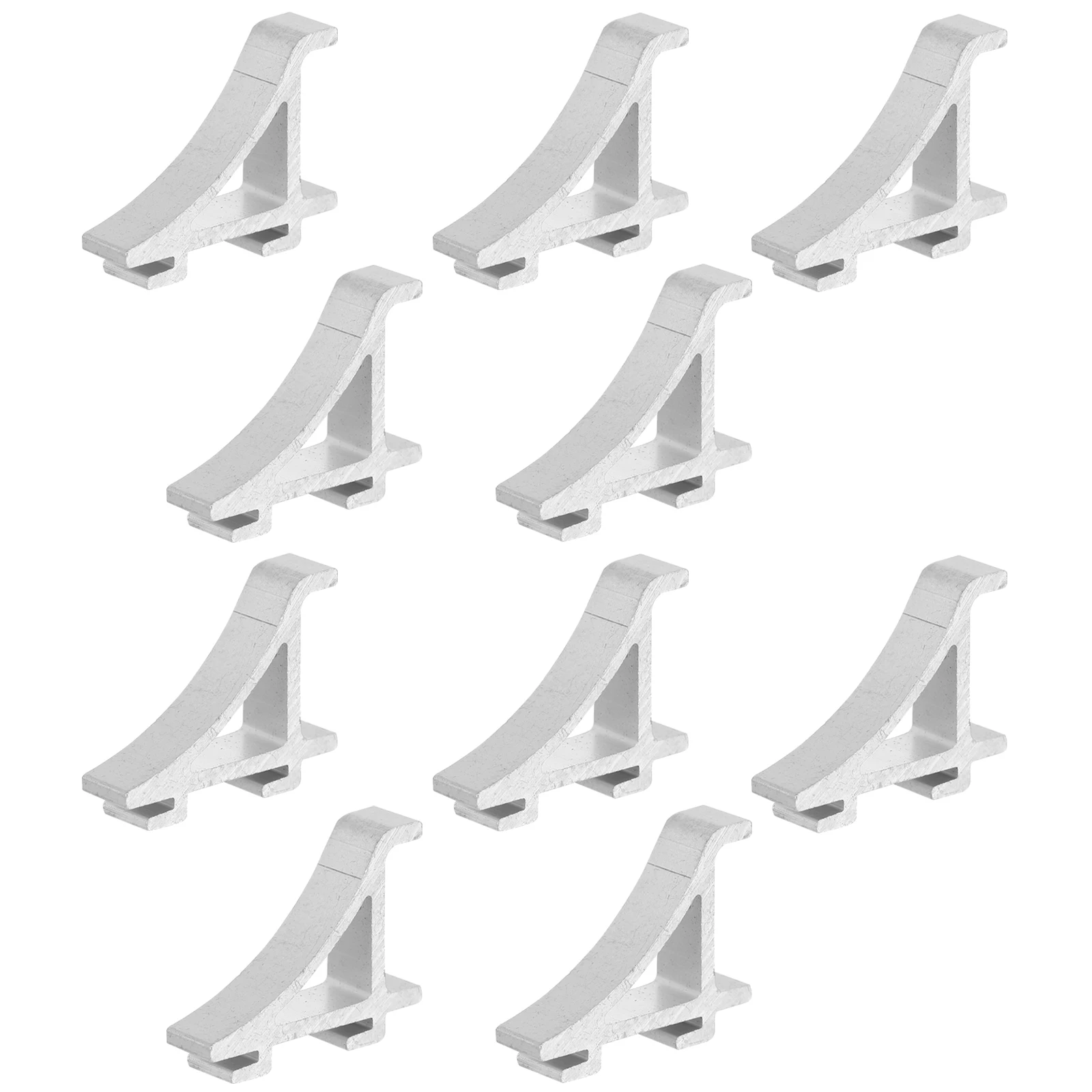 

10pcs Stainless Steel Hooks Refrigerator Shelf Brackets Freezer Support Clips Aluminum Cooler Clamps Practical Use