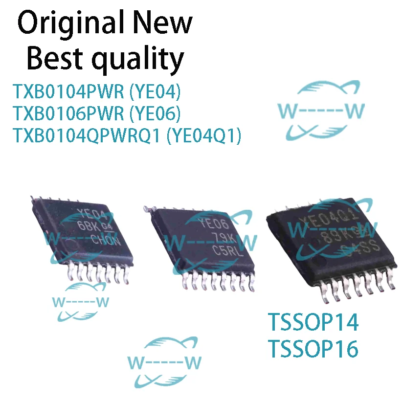 NEW (10-50PCS) TXB0104PWR YE04 TXB0106PWR YE06 TXB0104QPWRQ1 YE04Q1 TXB0104 TXB0106 TXB0104Q IC CHIP TSSOP
