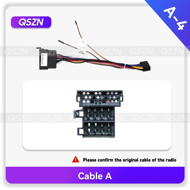 QSZN For PEUGEOT 406 1999-2004 Car Radio Frame Fascia Dash Kit DVD 9INCH 2DIN Head Unit Panel Stereo Cover Cable Harness Wire