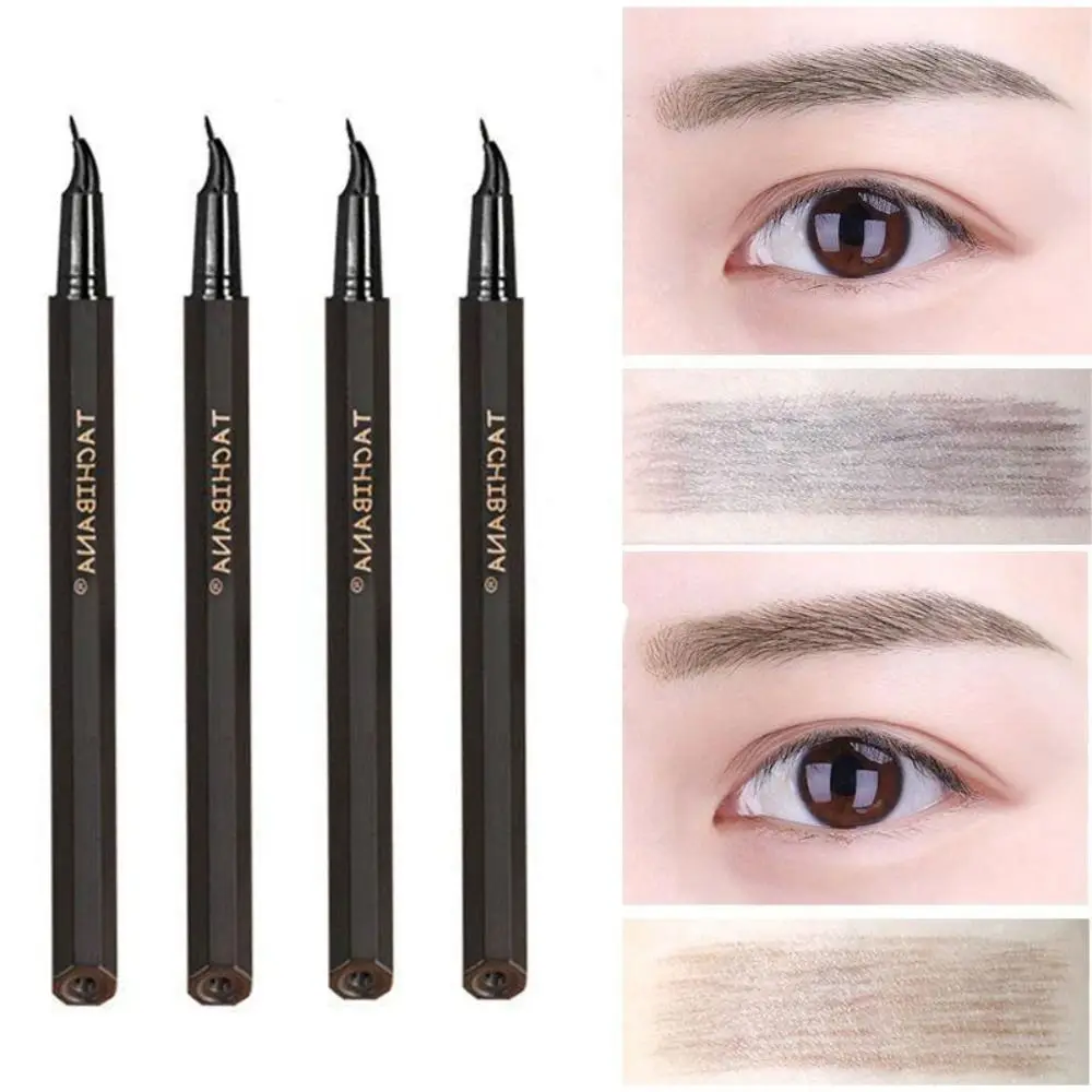 Long Lasting Sweatproof Waterproof Tattoo Ultra Thin Head Liquid Eyebrow Pencil Fine EyeLiner Pen