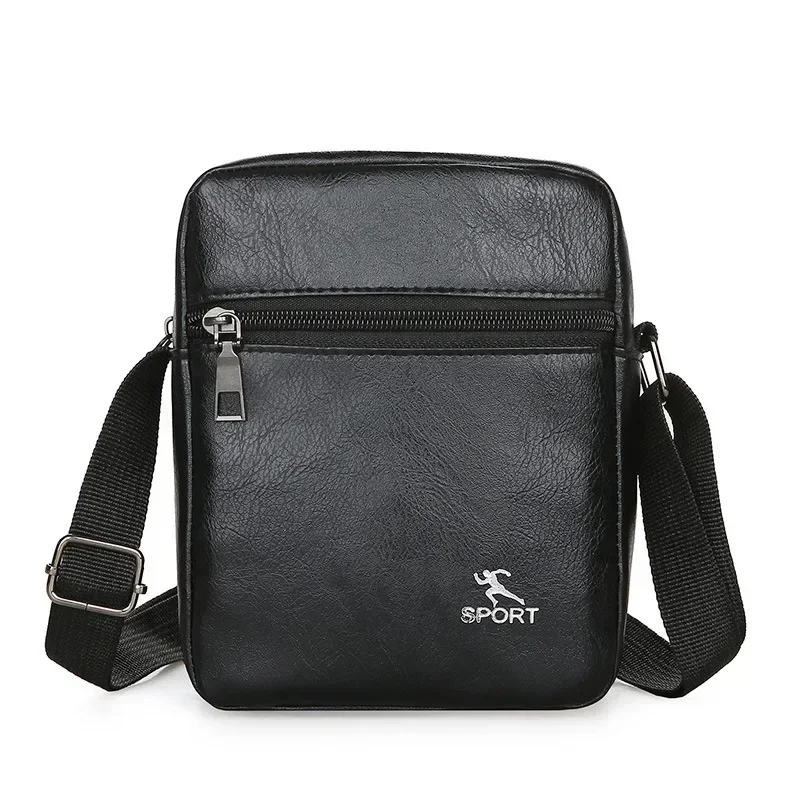 Vintage Messenger Bag Mannen Pu Lederen Zakelijke Werknemer Schoudertas Bruine Zwarte Man Crossbody Tas Mannelijke Handtas Cadeau Voor Echtgenoot