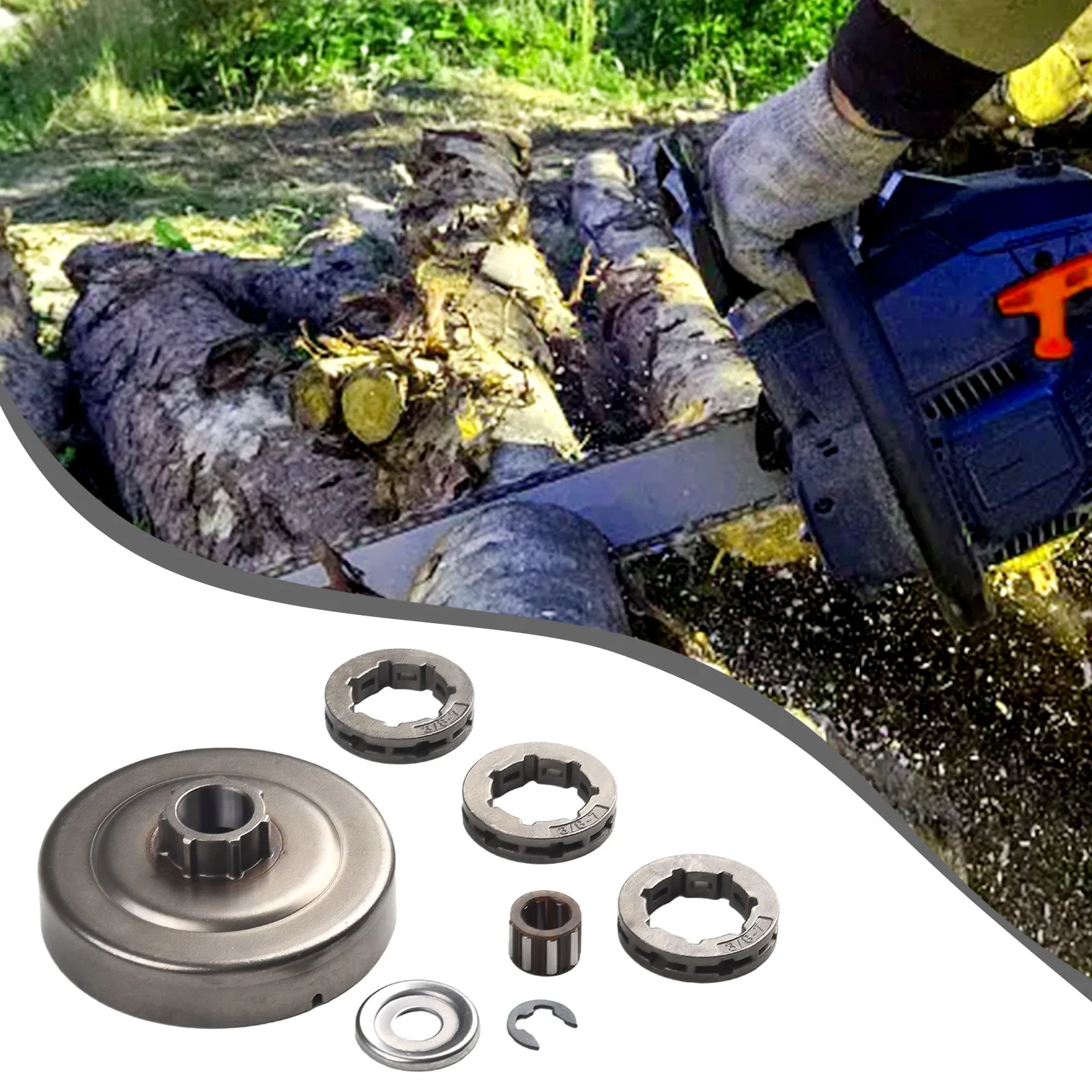 Washer Pitch Clutch Drum Tooth Sprocket Bearing Kit For Stihl 034 036 039 MS290 MS310 MS360 B38 Chainsaw Parts