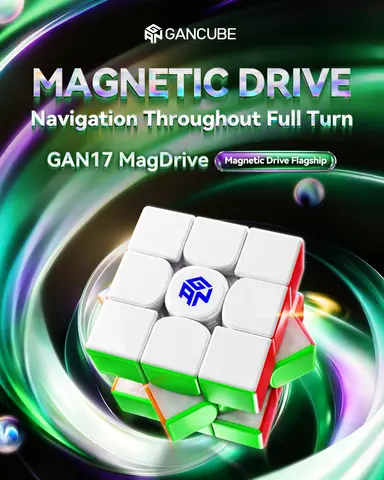 Cube de vitesse magnétique GAN17 MagDrive UV 3x3x3, jouet puzzle sans autocollants, cadeau pour enfant, Cubo Magico