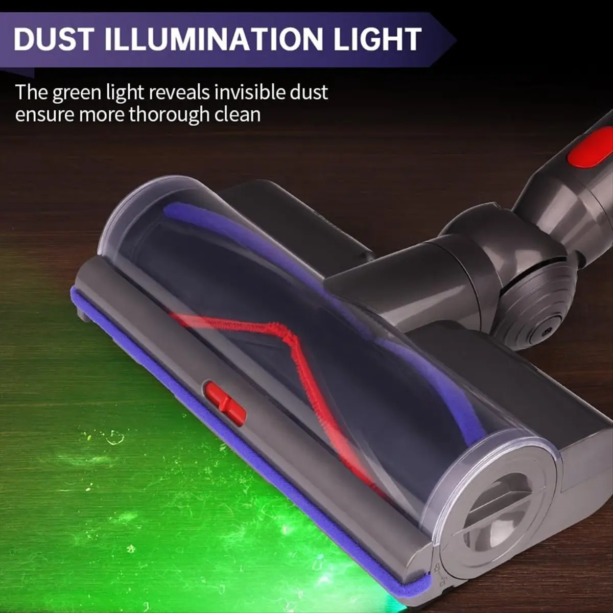 

Сменная насадка ABZD для пылесосов Dyson V7 V8 V10 V11 V15 SV12 с LED-подсветкой и сменной роликовой щеткой