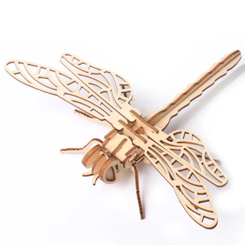 Wooden Multi-insect 3D Puzzle Toy for Children