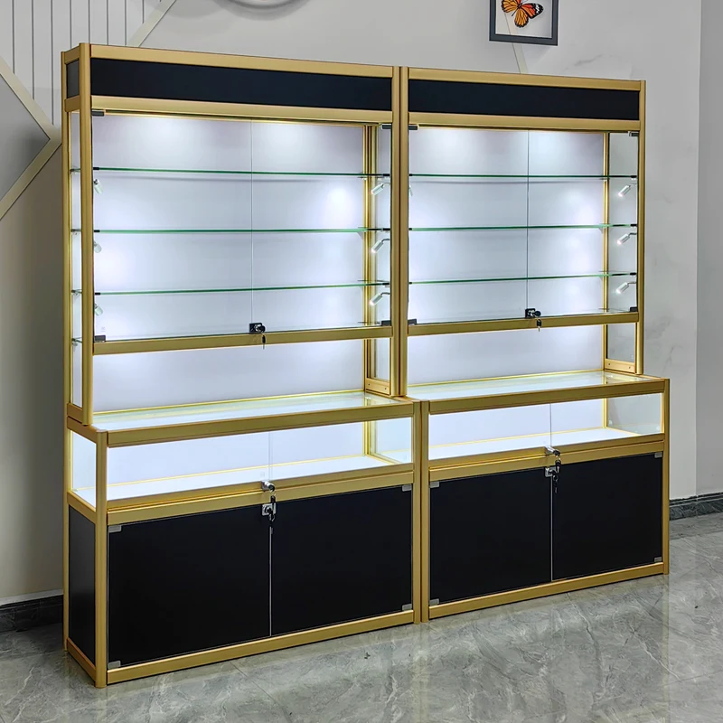 

High-end Jewelry Counter Display Cabinet Antique Jade Museum Exhibition Shelf