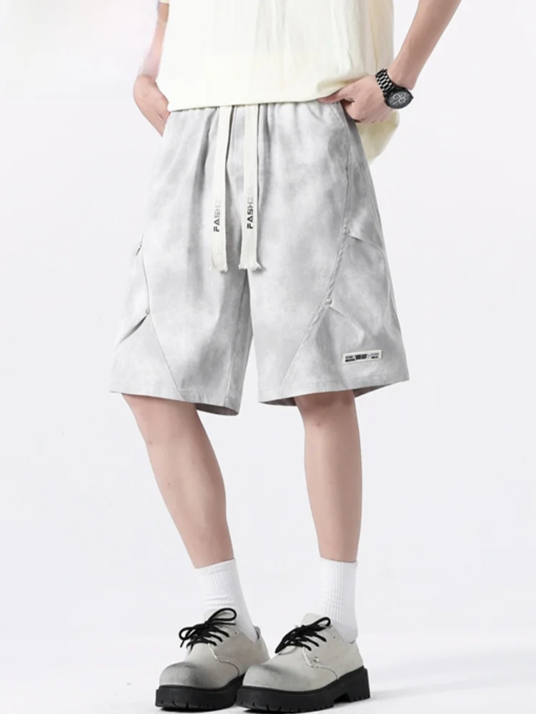 MoChao ملابس العمل الأمريكية حجم كبير orts الرجال الصيف العصرية رقيقة السراويل المتوسطة فضفاضة تنوعا الرياضة خمسة أرباع السراويل