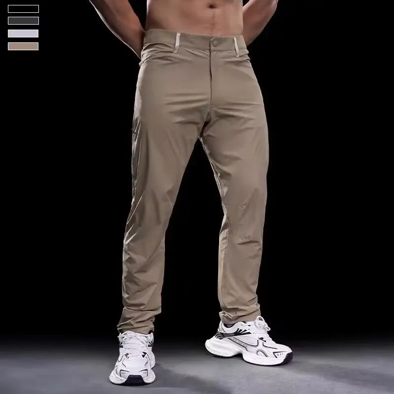 

Spring summer Spandex Men Running Loose Pants Training Trousers Jogging Fitness Gym waterproof outdoors Streetwears Sport