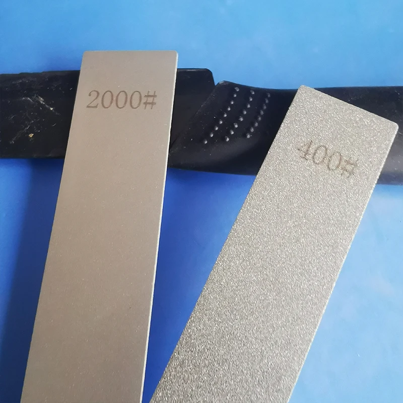 2pcs Diamond Stone Bar Kitchen Knife Sharpener Whetstone Grinding Sharpening Tool for Cutting Edge Correction