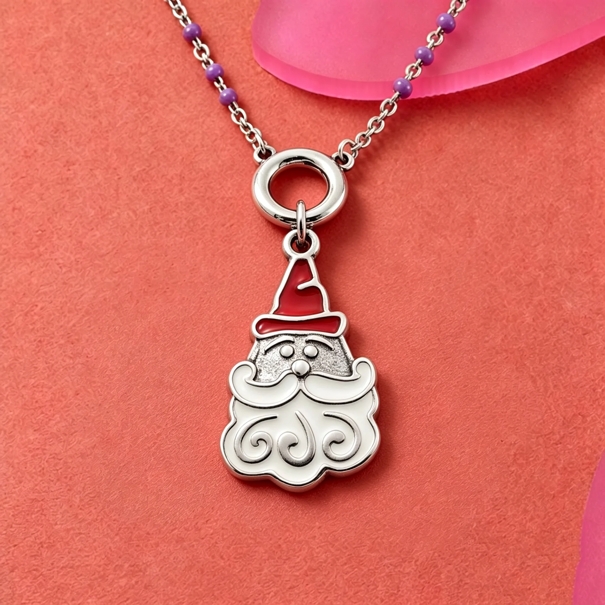 S925 sterling silver James Avery Enamel Sweet Santa Charm