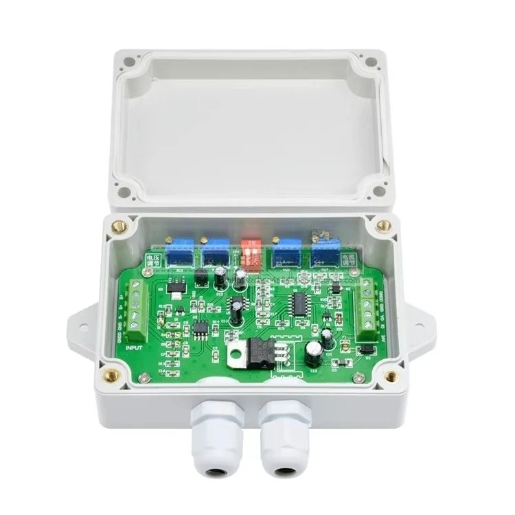 Weight Transmitter 4-20mA Signal Amplifier, Sensor to Voltage Current Converter 0-5V 0-10V for Industrial Scales