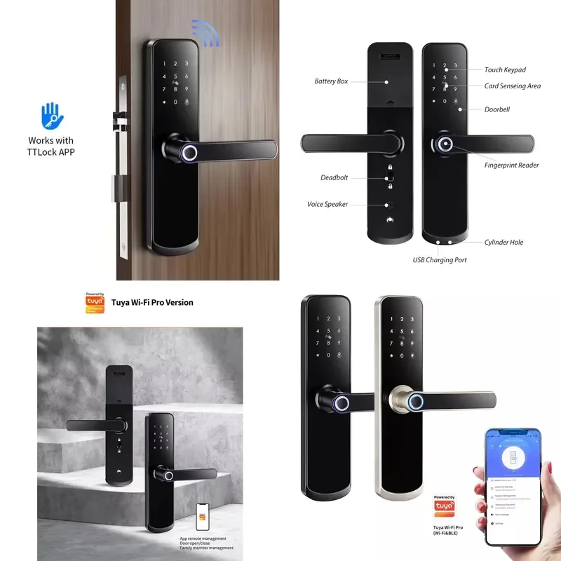 Secukey WIFI Smart Door Locks Hotel Fingerprint