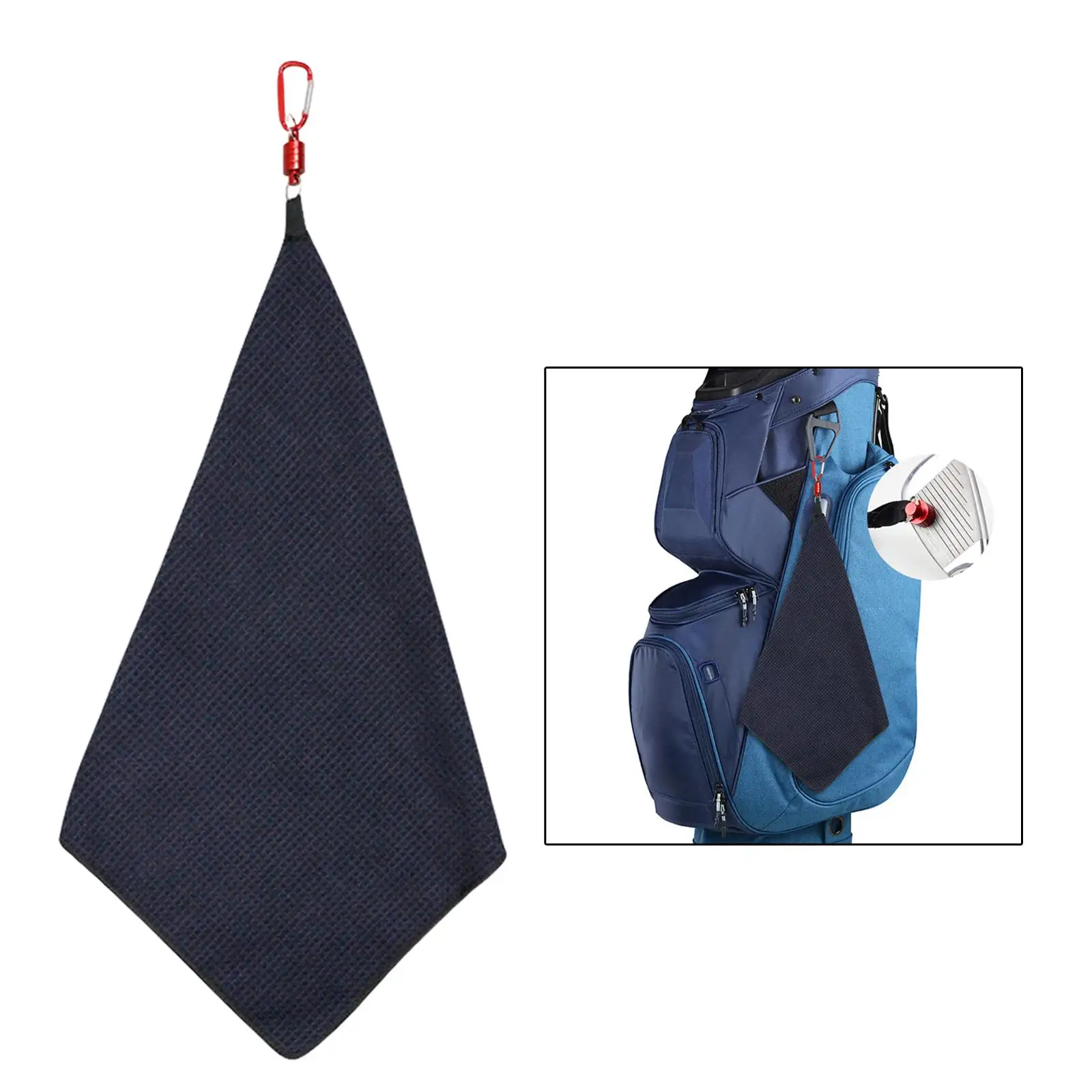 Towels with Carabiner, Golfers Gift, Water Absorbent Towels, Cleaning Cloth, Training Supplies