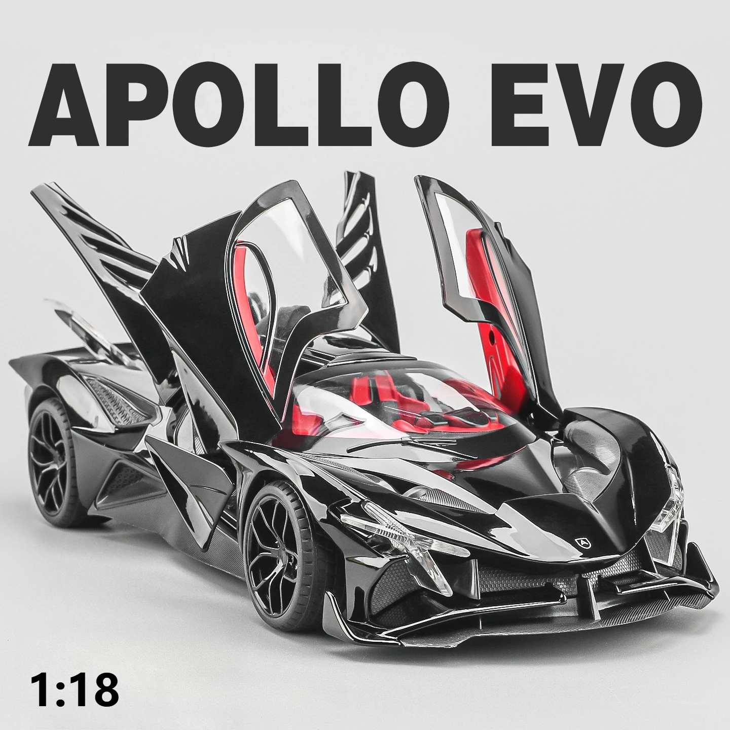 

1:18 Apollo Project EVO Alloy Sports Car Diecast Model Home Decoration Ornaments Collection Children Toys Gift For Friend