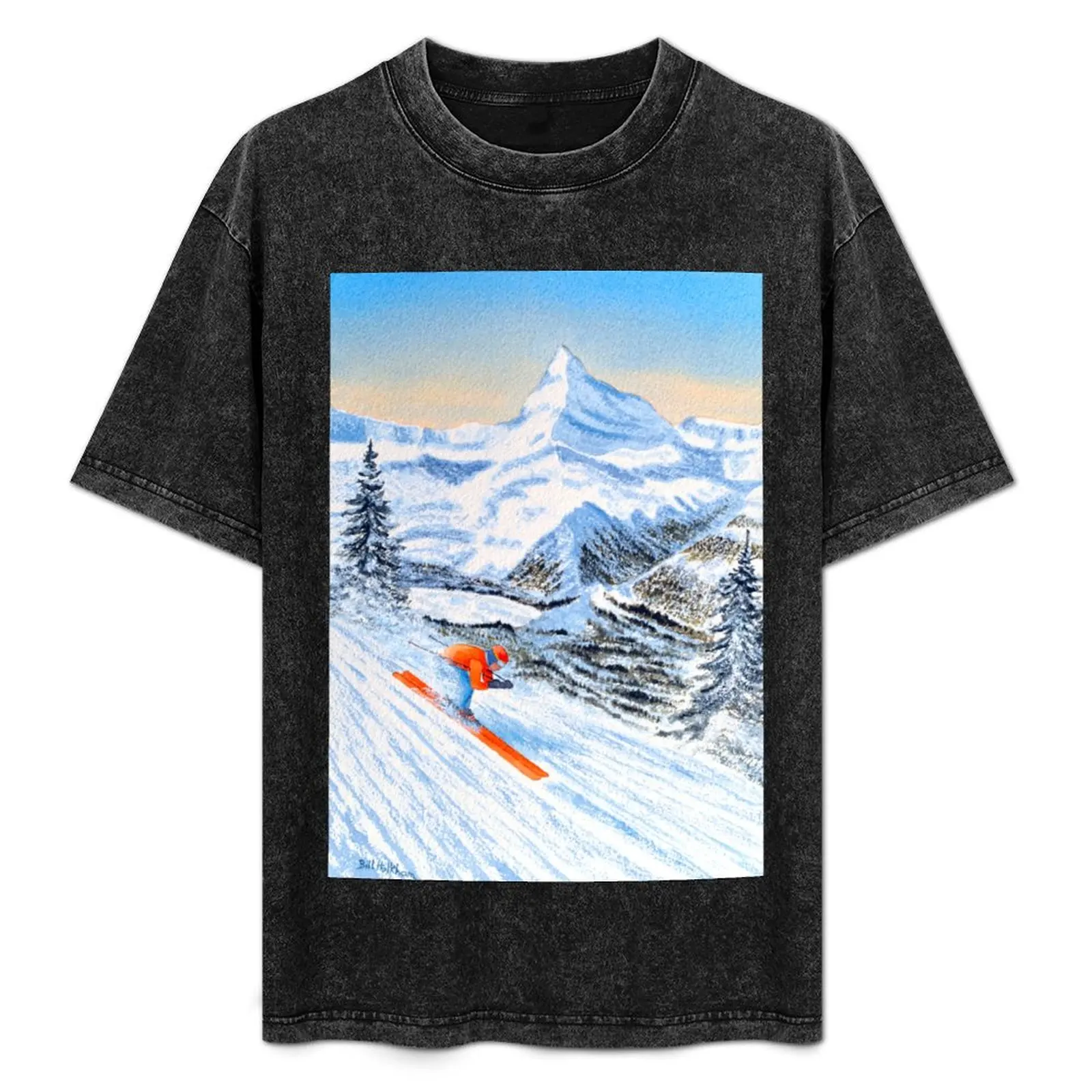 

Skiing - Catch Me If You Can T-Shirt summer tops korean fashion graphics t shirts for men