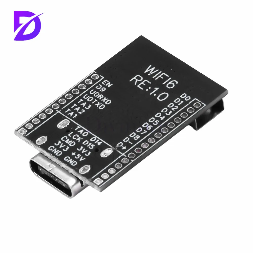 Placa de desarrollo de ESP32-C6, módulo WiFi y Bluetooth, procesador de un solo núcleo, interfaz tipo C, RISC-V de baja potencia, 32 bits, ESP32