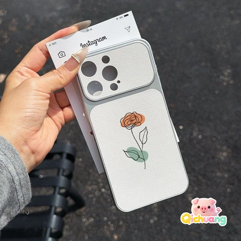 For Samsung Galaxy A57 A56 A55 A54 A53 A52 A52S A51 A50 A50S M40S A30S A73 A72 A71 Phone Case PU Leather Line Rose Flower Cover