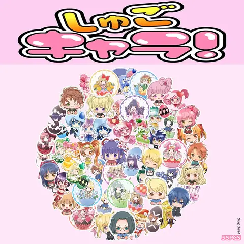 55PCS 가디언 스위트하트 히나모리 아멘 샤오란치 핸드북 노트 스티커 DIY 장식 스티커