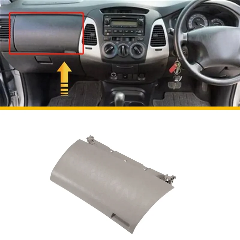 

Glove Box Upper Panel Dash Storage Box Cover Gray For Toyota Innova 06-15 Passenger RHD 55440-0K040-A0