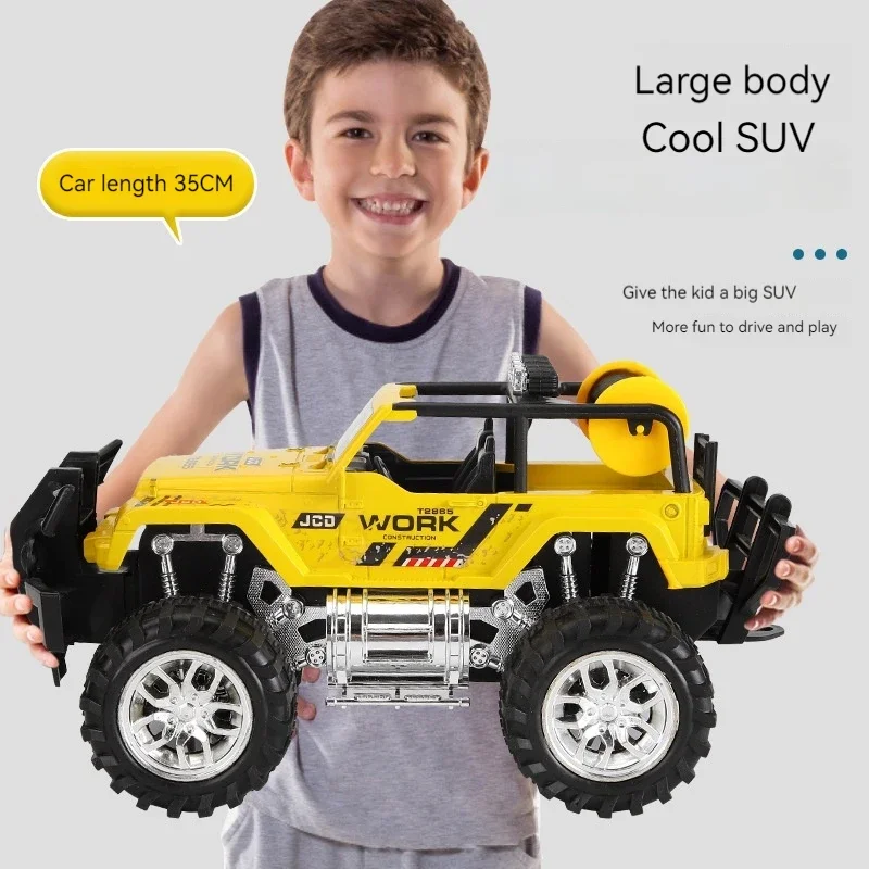 

1:10 Large Inertia-Powered Cross-Country Toy Car Truck Model, Perfect Holiday Gift for Kids, Atv Skin Truck Car Model 32x20x17cm