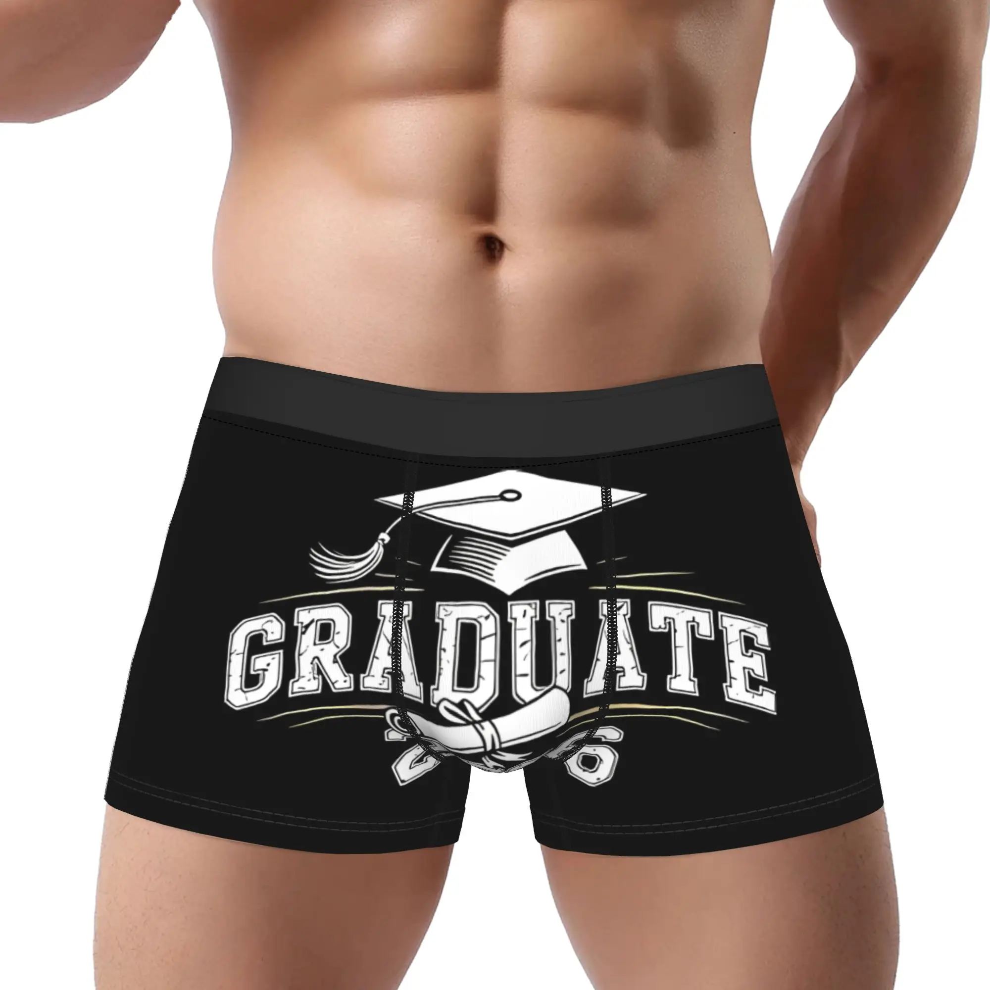 

Matching Family 2026 Graduation Commemorative Underpants Breathbale Panties Men's Underwear Ventilate Shorts Boxer Briefs