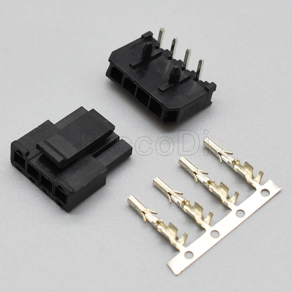 10-50 Set Molex Micro-Fit 3.0 Connector Male Female Wire to Board Connector Right Angle With Connector Plug Terminals