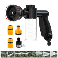 Portable Auto Foam Lance Water Gun High Pressure 8 Grade Nozzle Washer Sprayer Cleaning Tool Garden Wash Tool