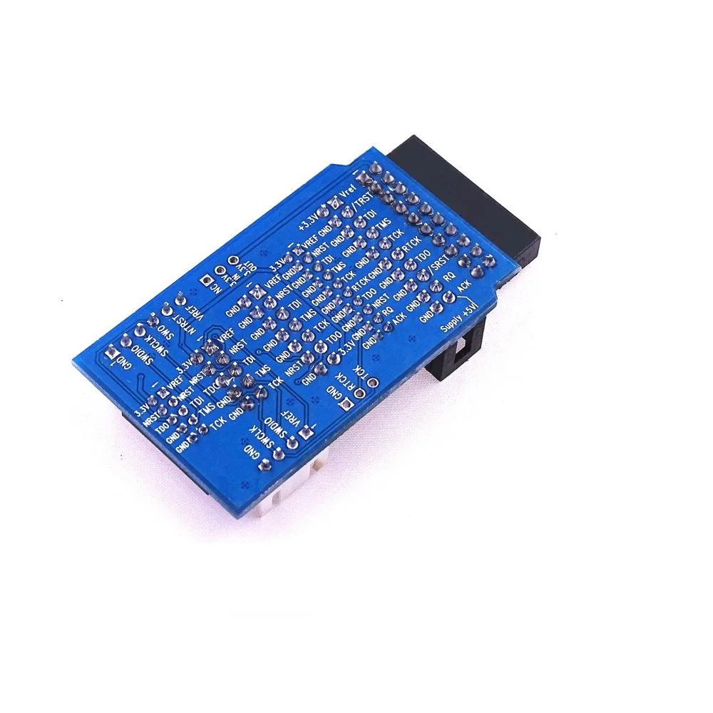 For JLINK V8 J-link V9 Adapter Plate JTAG to SWD Multi-function Converter for ARM STM32 ULINK2 STLINK V2 Switching Board