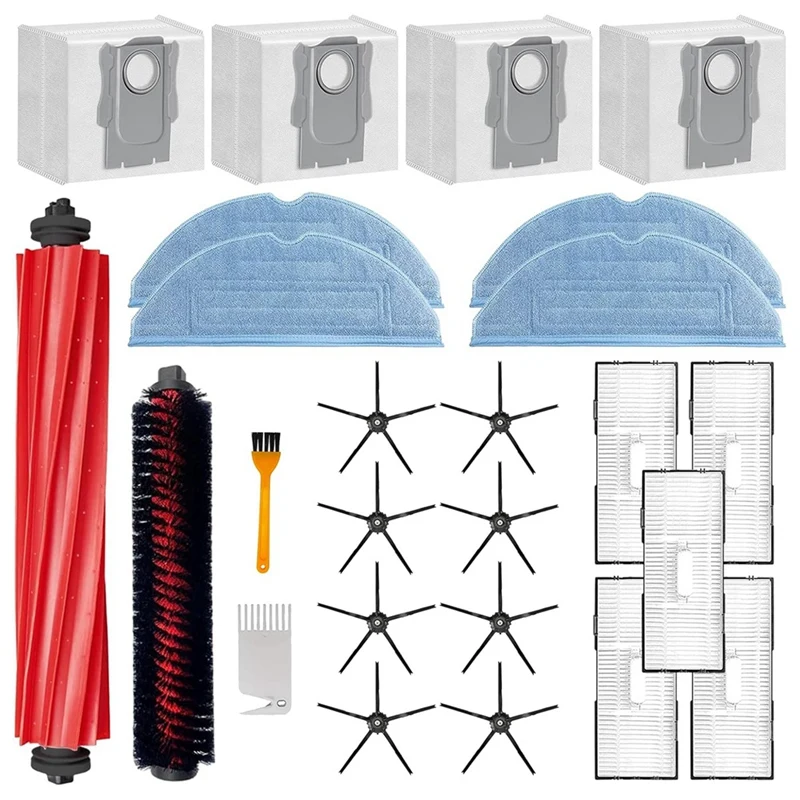 

Replacement Accessories For Roborock S7 Maxv Ultra / S7 Pro Ultra Vacuum Cleaner, Accessories Kit Inclue Roller Brush Filter