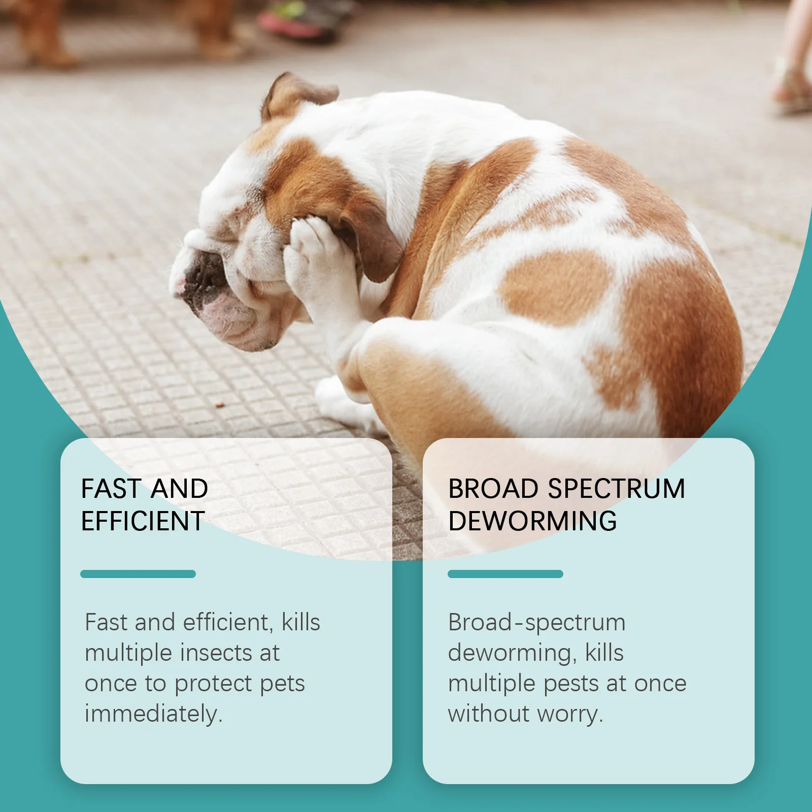 50ML Yegbong Pet External Deworming Spray, Suitable for Cats and Dogs, Daily Flea Removal and External Deworming Cleaning Spray