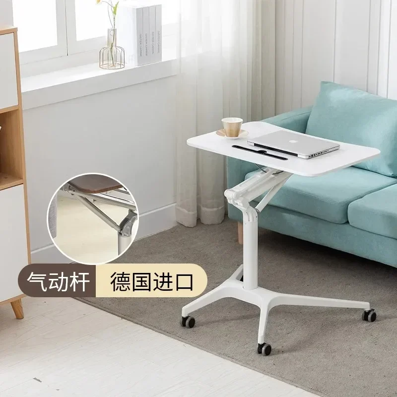 Meja angkat pneumatik, sofa otomatis sederhana yang dapat berdiri, meja malas yang dapat dipindahkan di samping tempat tidur