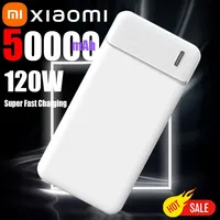 Xiaomi 50000mAh Power Bank 120W Portable Fast Charger External Battery PoverBank High Capacity PowerBank For iPhone Samsung