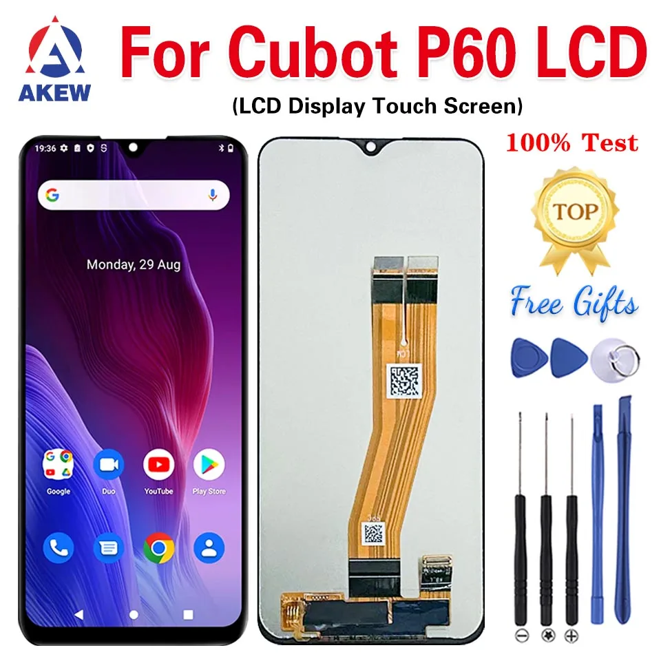 

100% Tested For Cubot P60 LCD Display New CUBOT P60 Touch Screen Digitizer Assembly Phone Replacement Parts With Repair Tools