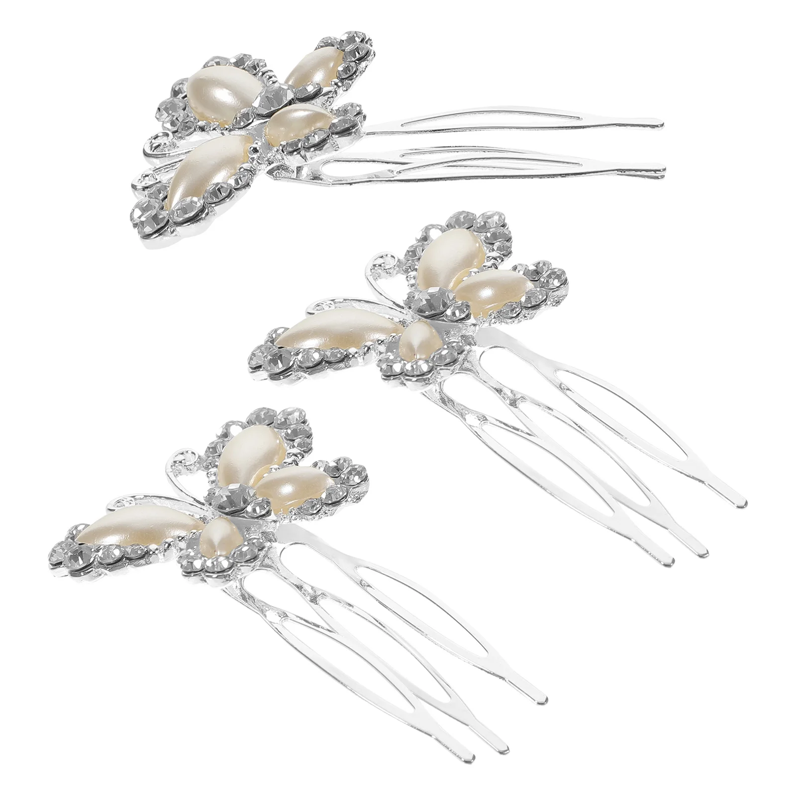 3 قطع مشط شعر الزفاف حجر الراين أنيق متألق إكسسوار الزفاف للنساء العروس الجانب مشط العروس إكسسوارات الشعر #6