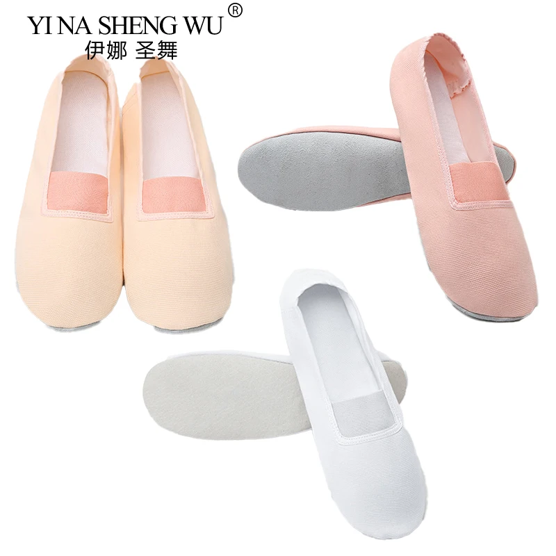 Professional Gymnastics Shoes Ballet Shoes Leather Sole Standard Yoga Fitness Ballet Shoes Woman Soft Dance Shoe for Female