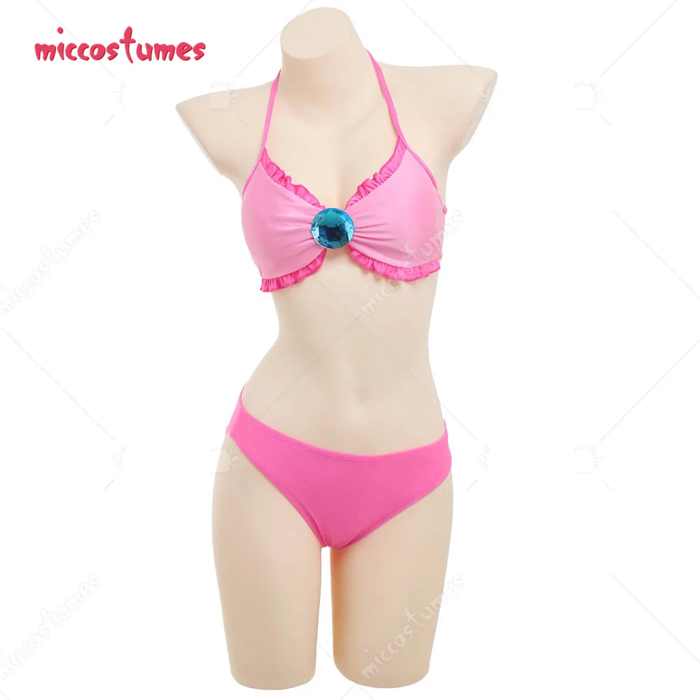 Damski dwuczęściowy kostium kąpielowy Princess Derivative Bikini Top i majtki z sznurowaną spódnicą kopertową Strój kąpielowy Stroje kąpielowe