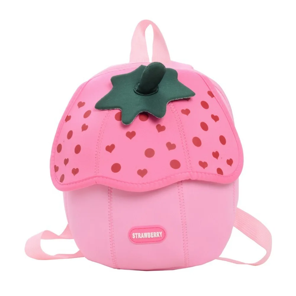 Double Shoulder Fruits Mushroom Backpack Schoolbag Korean Style Kindergarten Backpack Cartoon Handbag Children School Bag