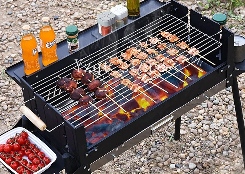 

New outdoor smokeless folding portable courtyard oven barbecue machine