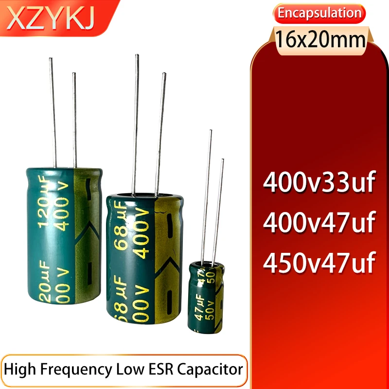 

16x20 400v33uf 400v47uf 450v47uf 5PCS High frequency low resistance capacitor