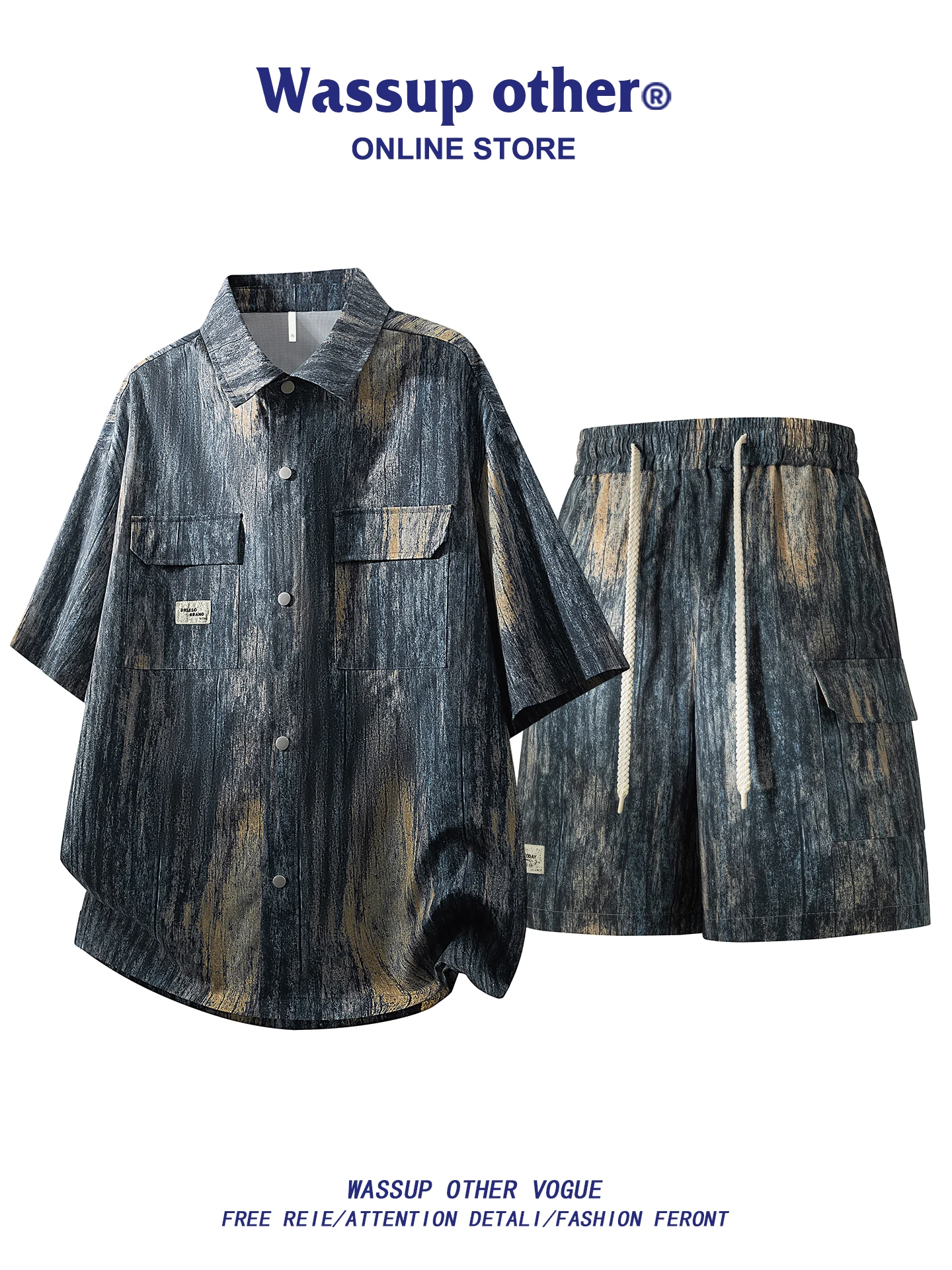 ensemble-chemise-et-short-tie-dye-retro-pour-homme-ete-ample-respirant-deux-pieces-vetements-de-sport-decontractes