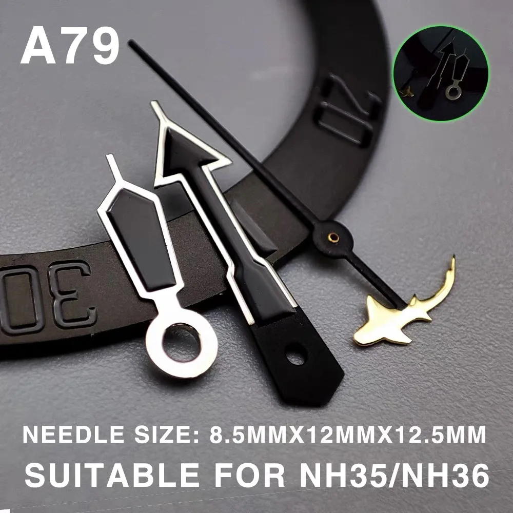Blue Green Luminous Watch Hands Suitable for Japan Seiko Submarine NH35 NH36/4R/7S Watch Movement Case Dial Modification Parts