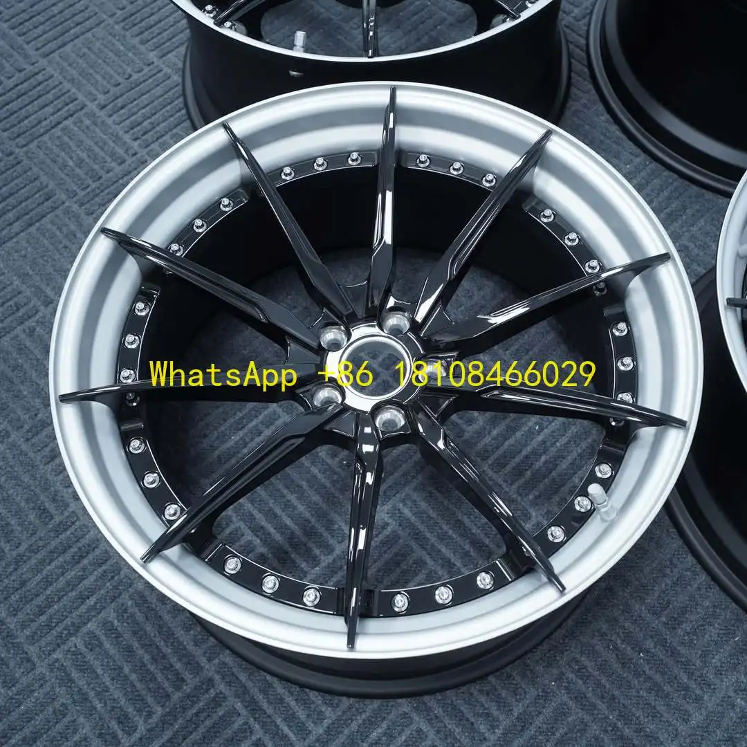 Factory Direct Sales Car Multi-spoke Aluminum Alloy 2-piece Forged 5X120 Wheels 20 Inch Forged Aluminum Multi-Spoke