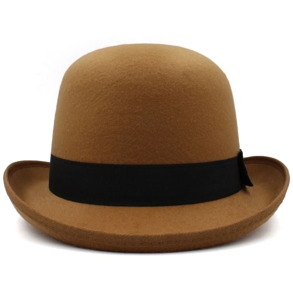 New Felt Top Hat Solid Color Wide Edge Magician Hat Gentleman Hat Men and Women