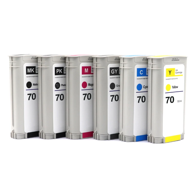 [Third Party Brand] For HP 70 HP70 Compatible Ink Cartridge With Pigment Ink For HP Designjet Z2100 Z3100 Z3200 Z5200 Z5400