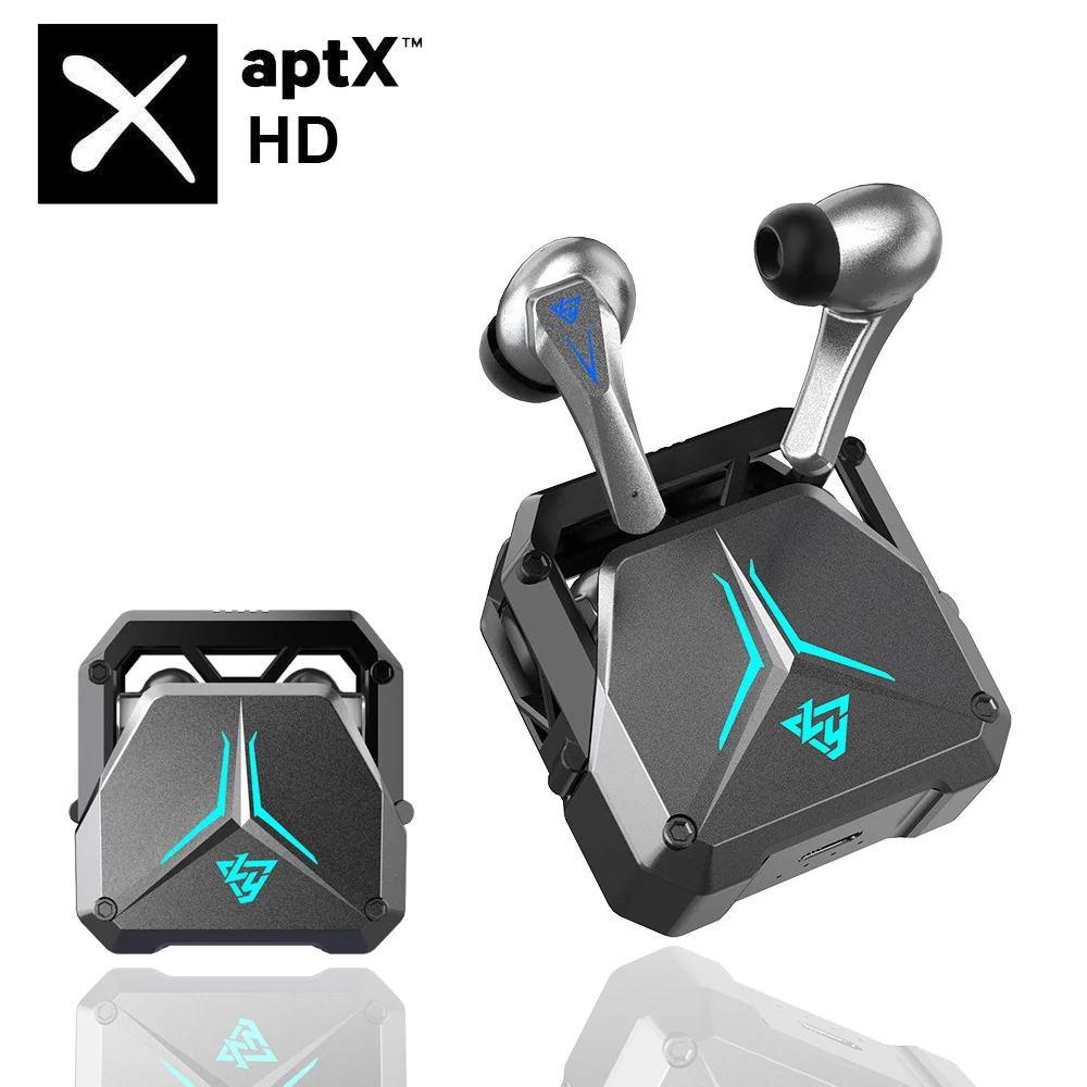 

Bluetooth 5.3 Alloy Earphone APTX HD Wireless Gaming Headphones Hifi Stereo IPX5 Sports Headset TWS LED Power Display Earbuds
