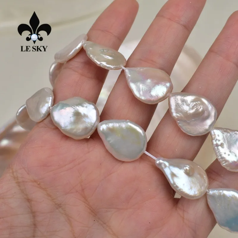 14x18mm Natural Freshwater Baroque Pearl Bead Water Drop Shape Pearl Loose Spacer Beads for Making DIY Jewelry Necklace Bracelet