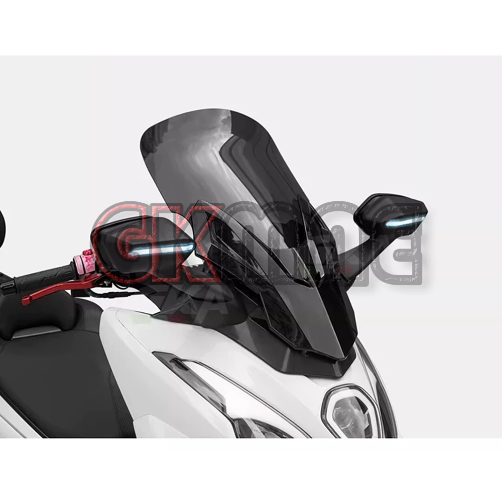 For Suzuki Burgman 15 150 Motorcycle Modified Front Windshield Heightened Windshield Rearview Mirror With Light Fit UFR 150