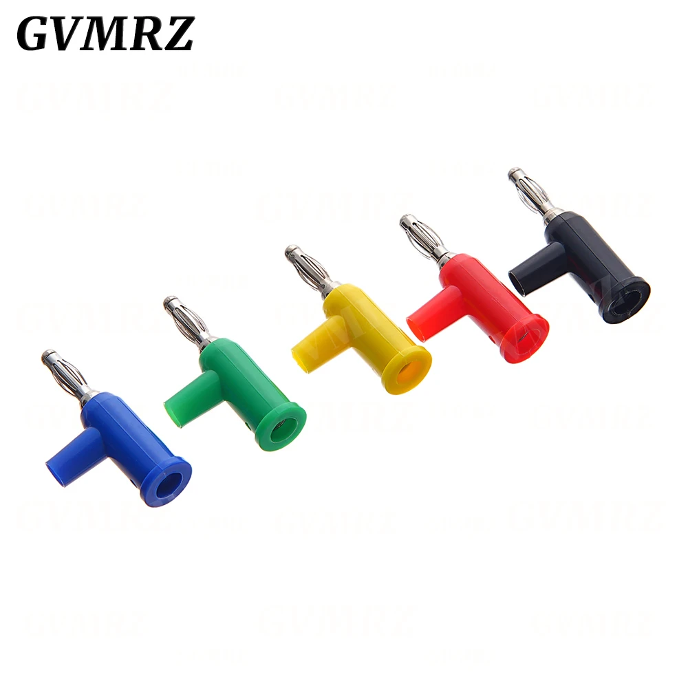 5PCS 4MM Banana Plug Stackable Pure Copper Screw Type Without Welding Audio Multimeter Pen Plug Connector