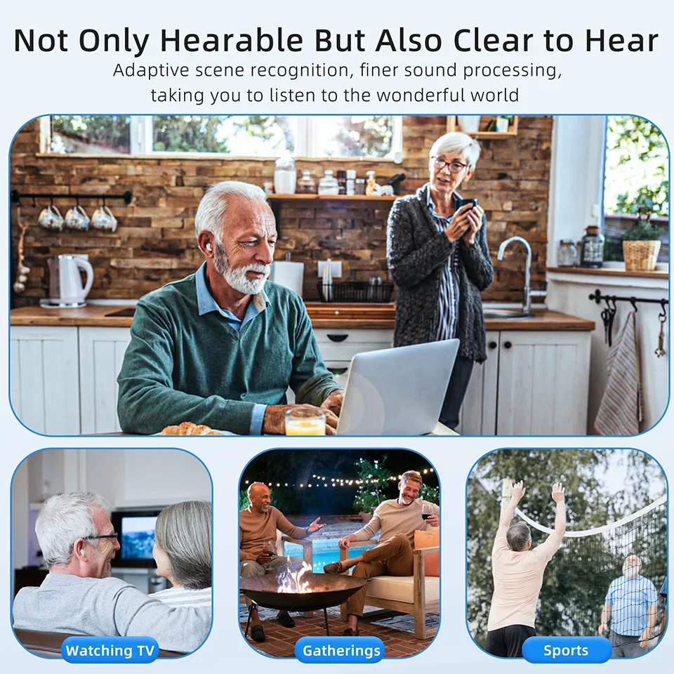 16 Channel Hearing Aid TWS Magnetic Digital Display With Noise Reduction Function Suitable For Mild To Moderate Hearing Loss